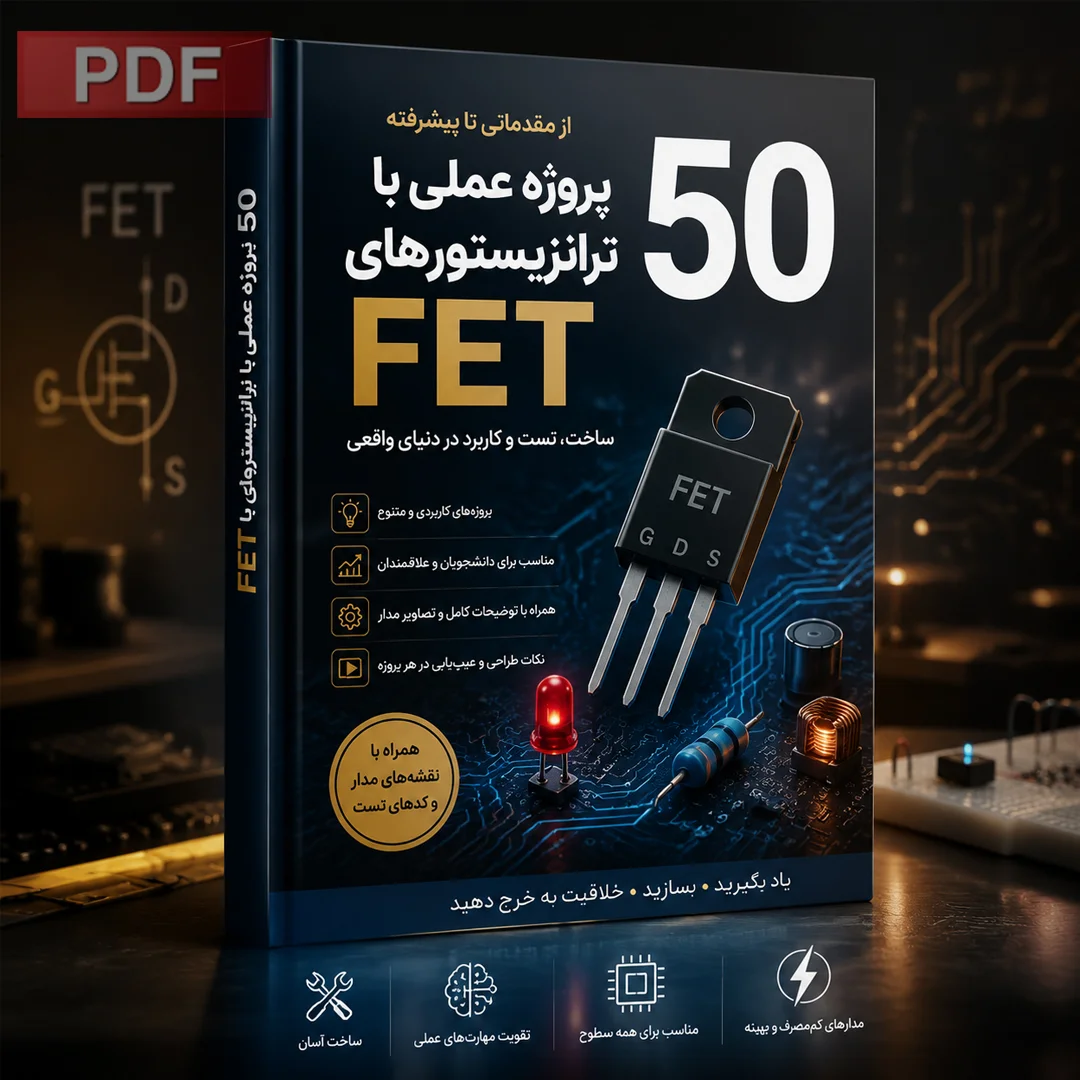 کتاب 50 پروژه عملی با ترانزیستور FET